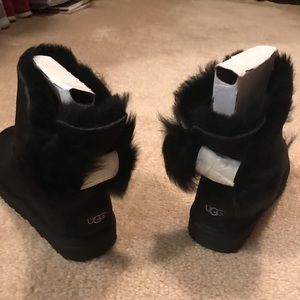 Ugg Boots with mini fluff bow